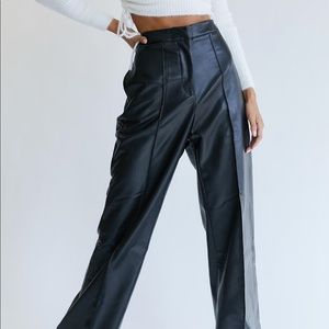 PRINCESS POLLY maple street leather pants in black